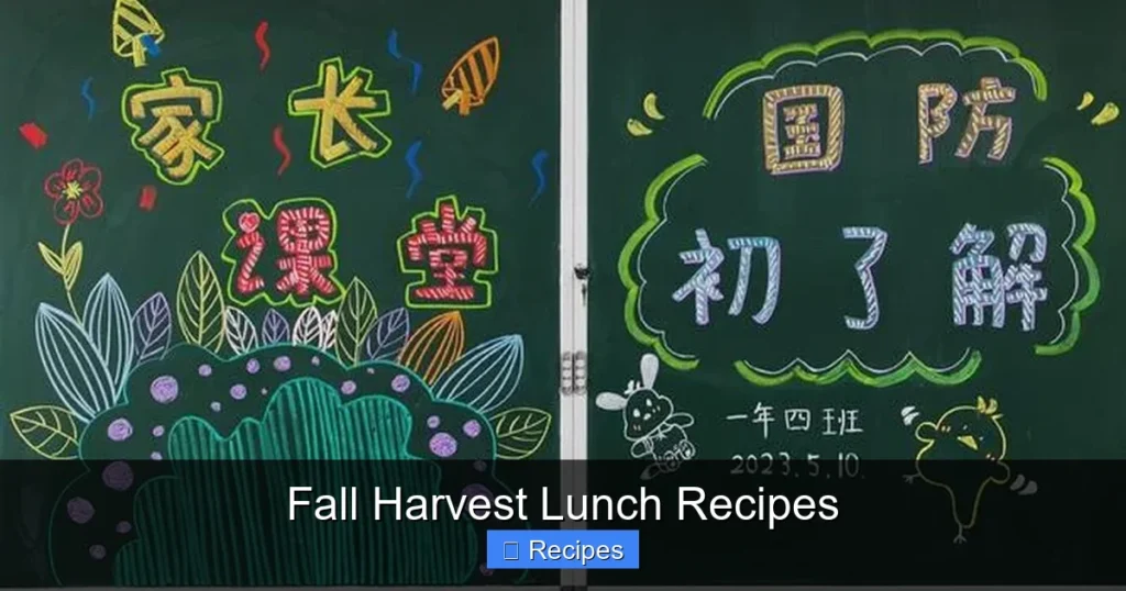Fall Harvest Lunch Recipes Fall Harvest Lunch Recipes