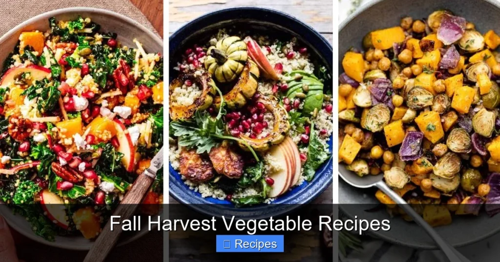 Fall Harvest Vegetable Recipes
