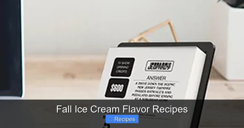 Fall Ice Cream Flavor Recipes