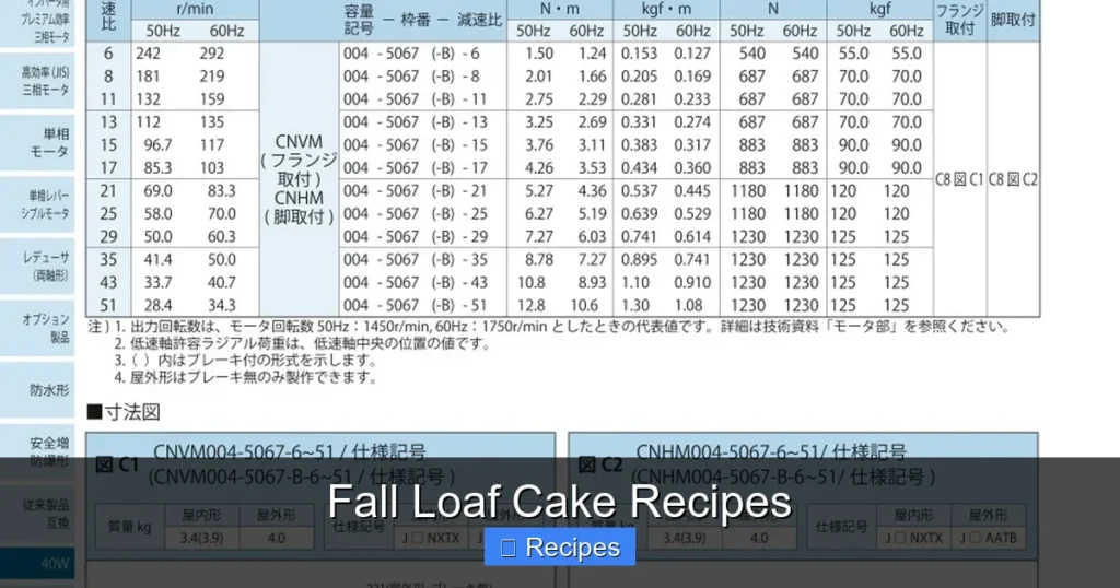 Fall Loaf Cake Recipes