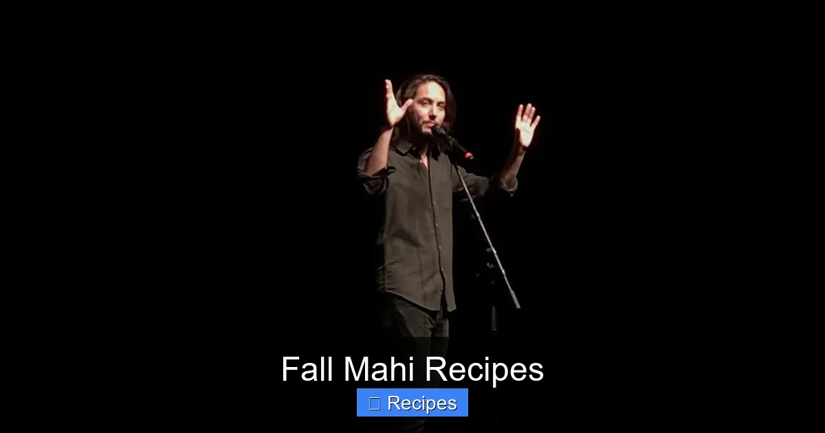 Fall Mahi Recipes