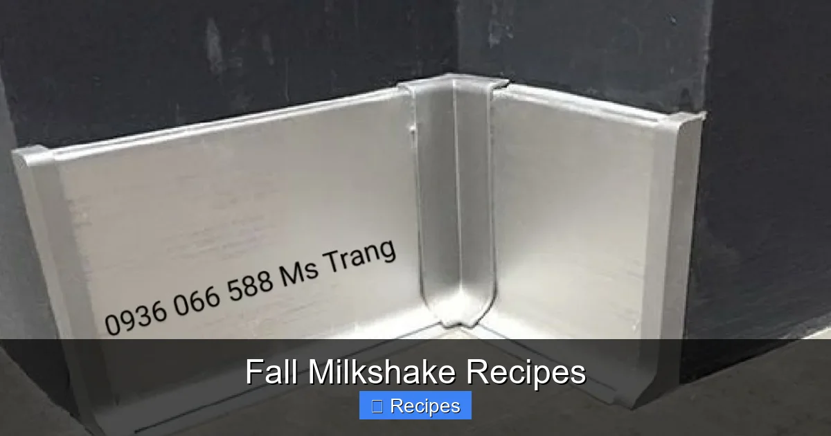 Fall Milkshake Recipes