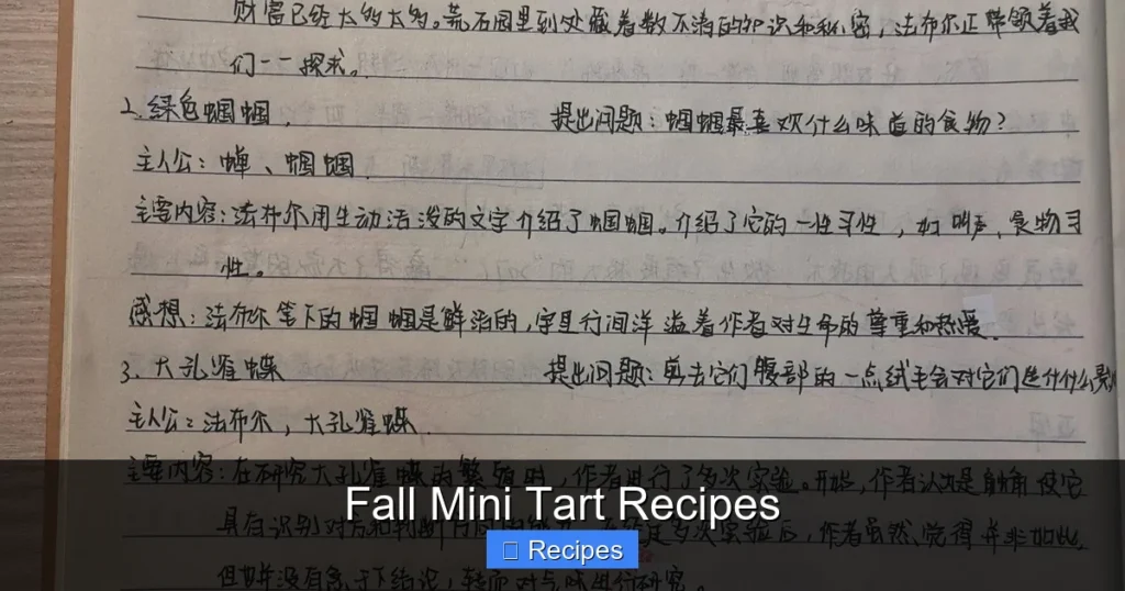 Fall Mini Tart Recipes Fall Mini Tart Recipes