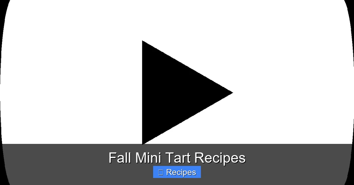 Fall Mini Tart Recipes