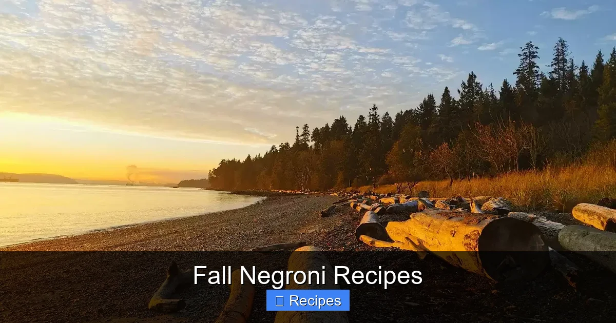 Fall Negroni Recipes