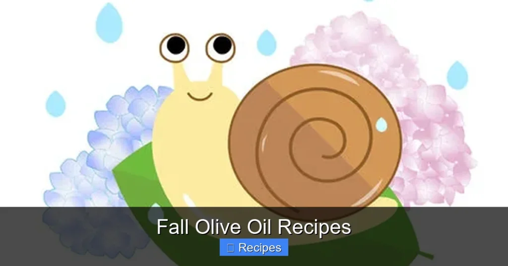 Fall Olive Oil Recipes
