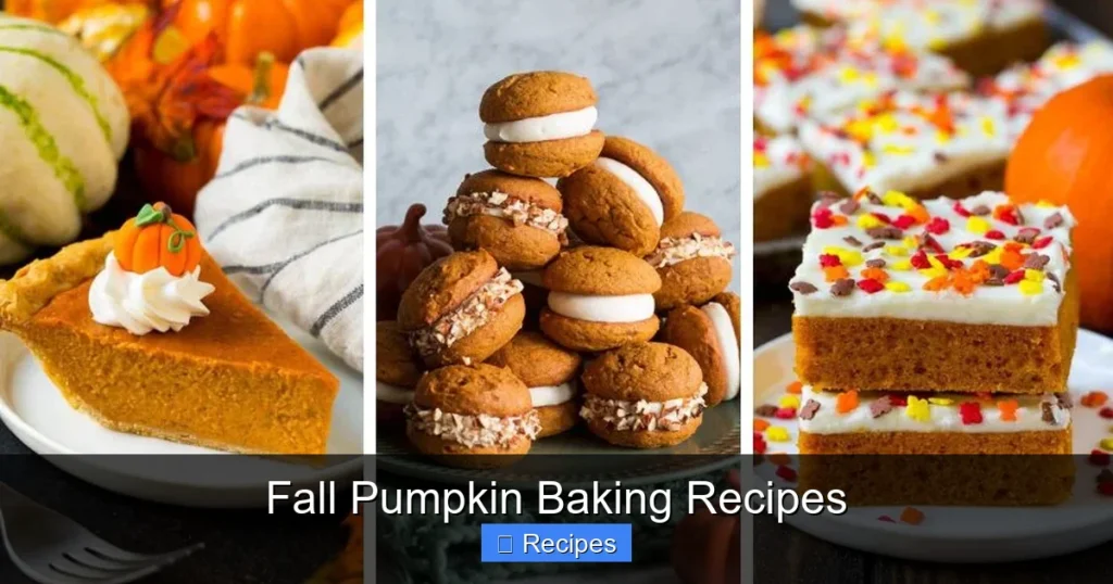 Fall Pumpkin Baking Recipes