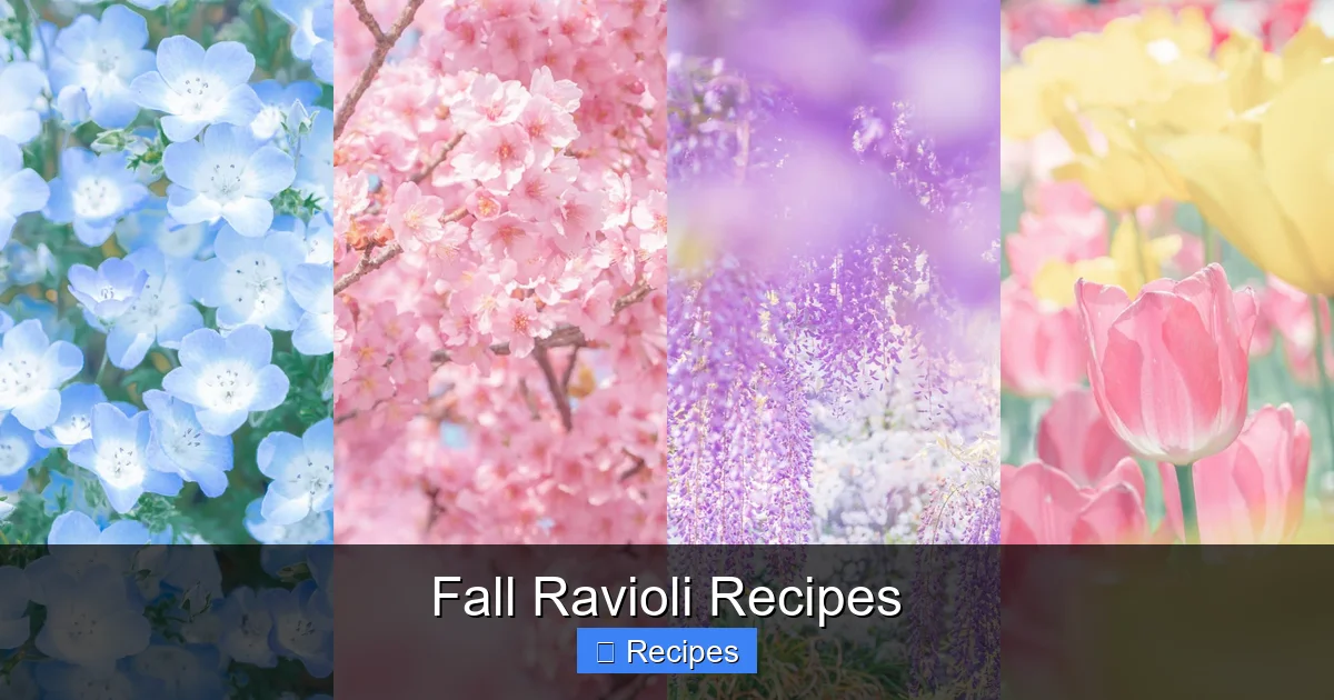 Fall Ravioli Recipes