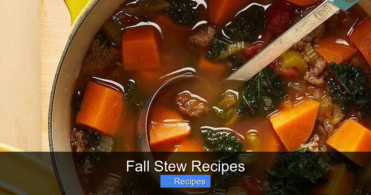 Fall Stew Recipes