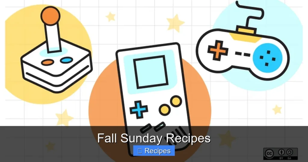 Fall Sunday Recipes