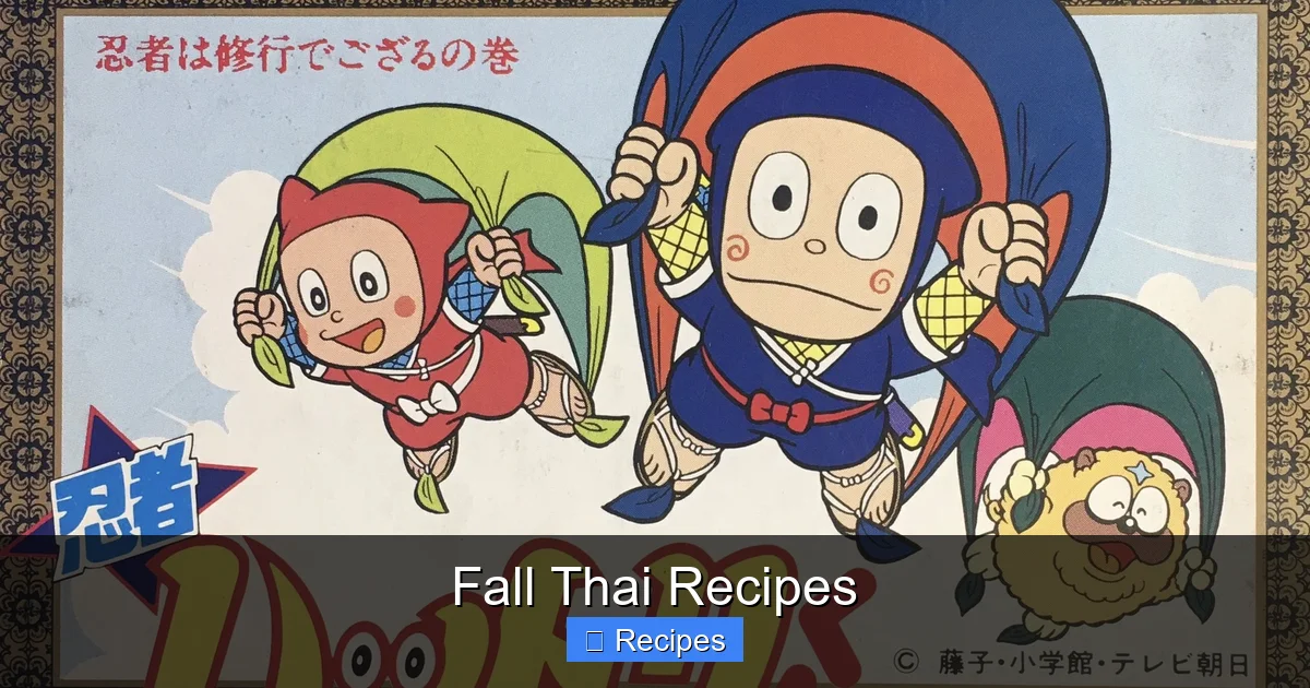 Fall Thai Recipes
