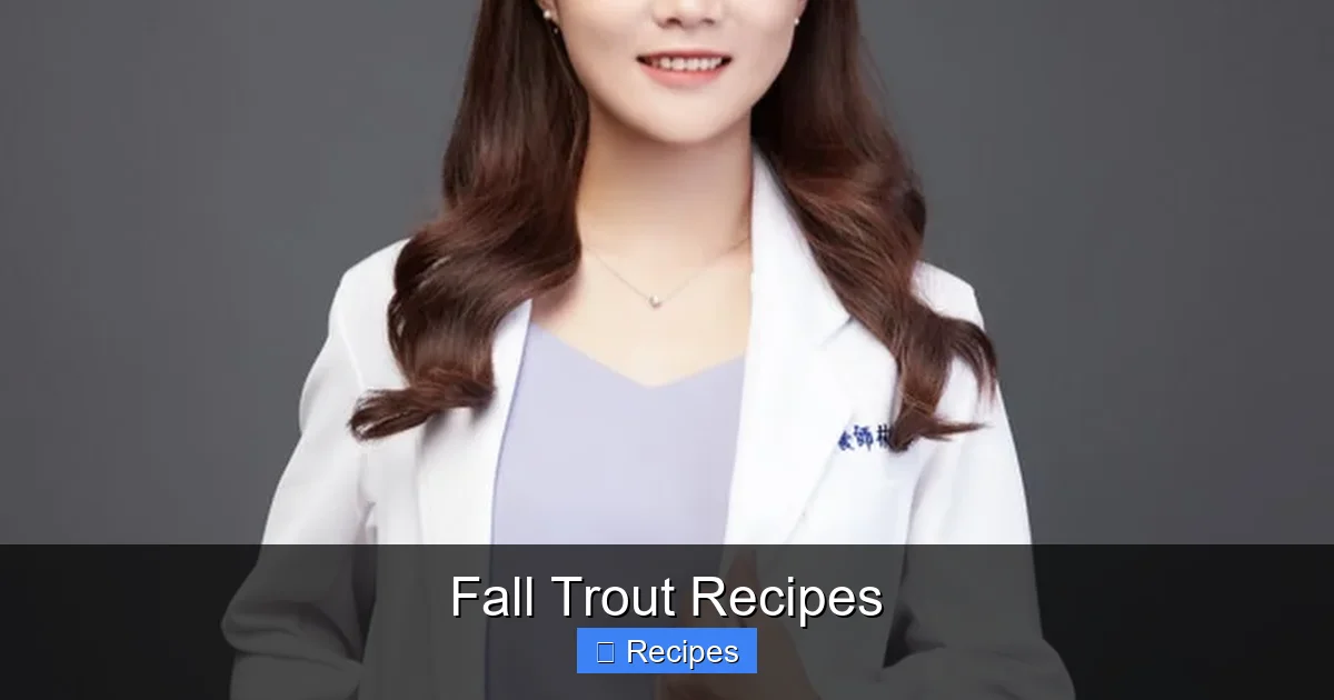 Fall Trout Recipes