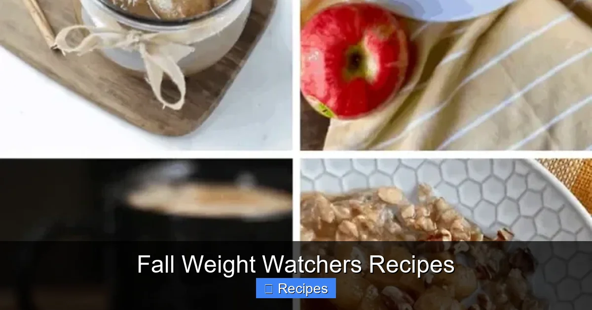 Fall Weight Watchers Recipes