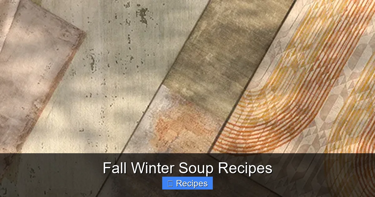Fall Winter Soup Recipes