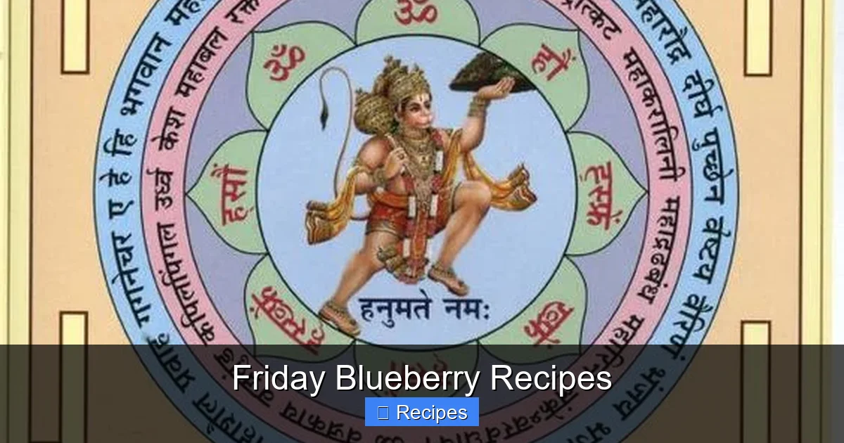 Friday Blueberry Recipes
