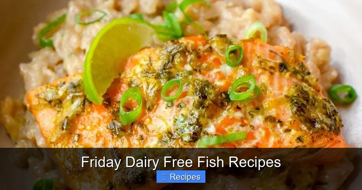 Friday Dairy Free Fish Recipes