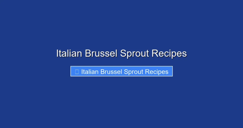 Italian Brussel Sprout Recipes