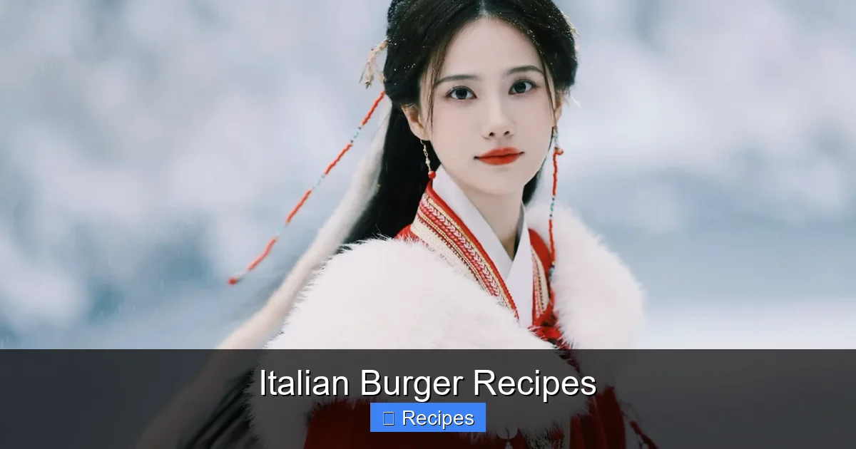 Italian Burger Recipes