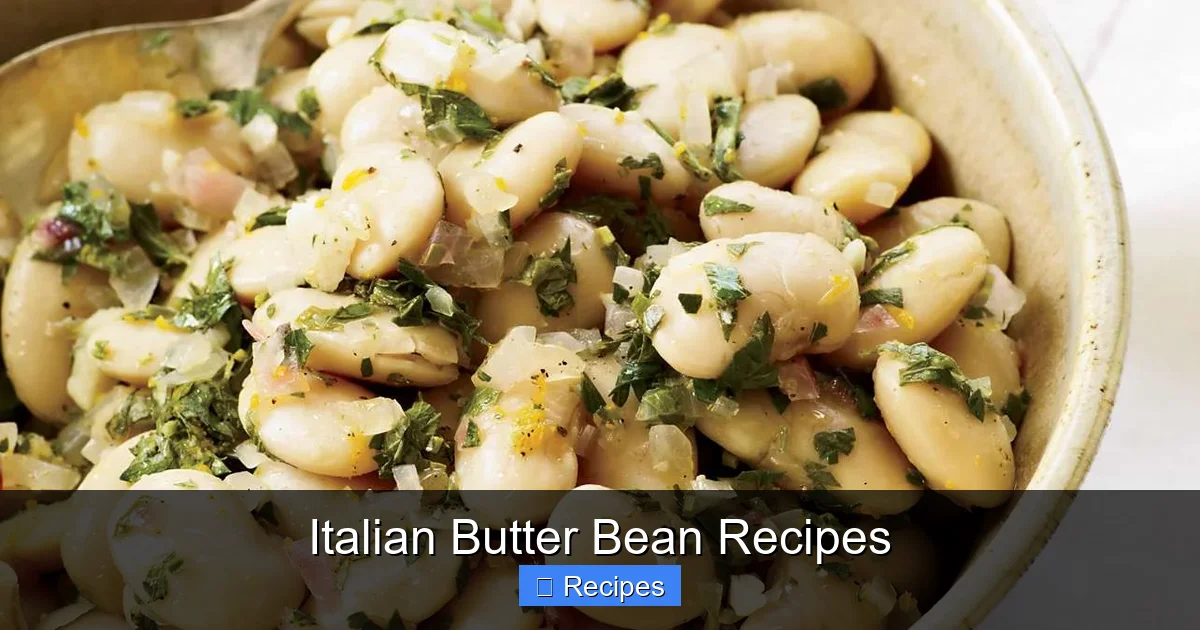 Italian Butter Bean Recipes