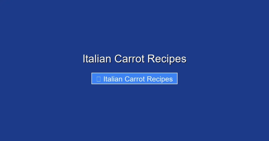 Italian Carrot Recipes