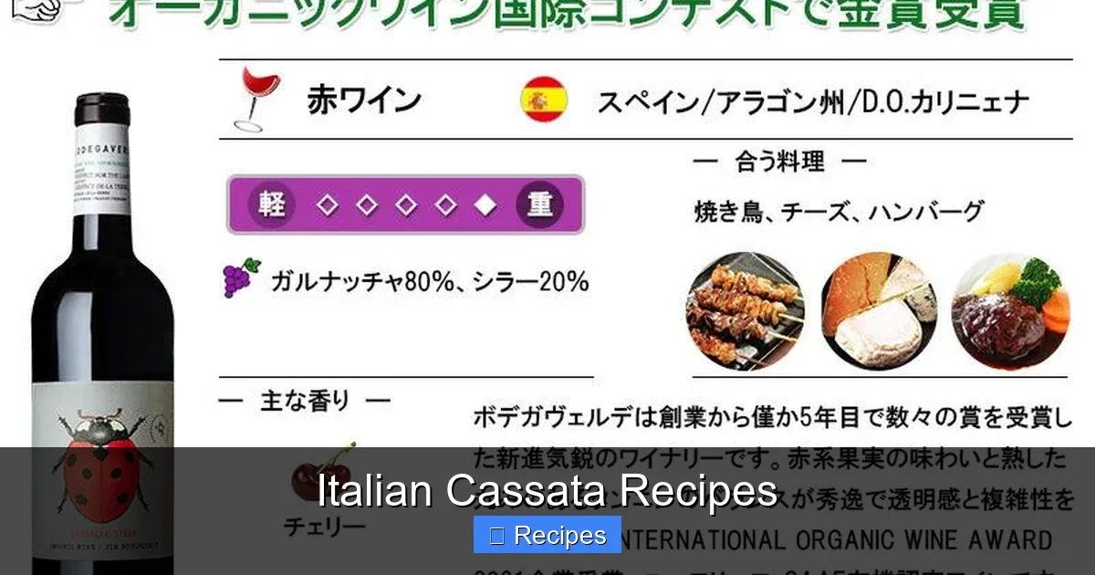 Italian Cassata Recipes