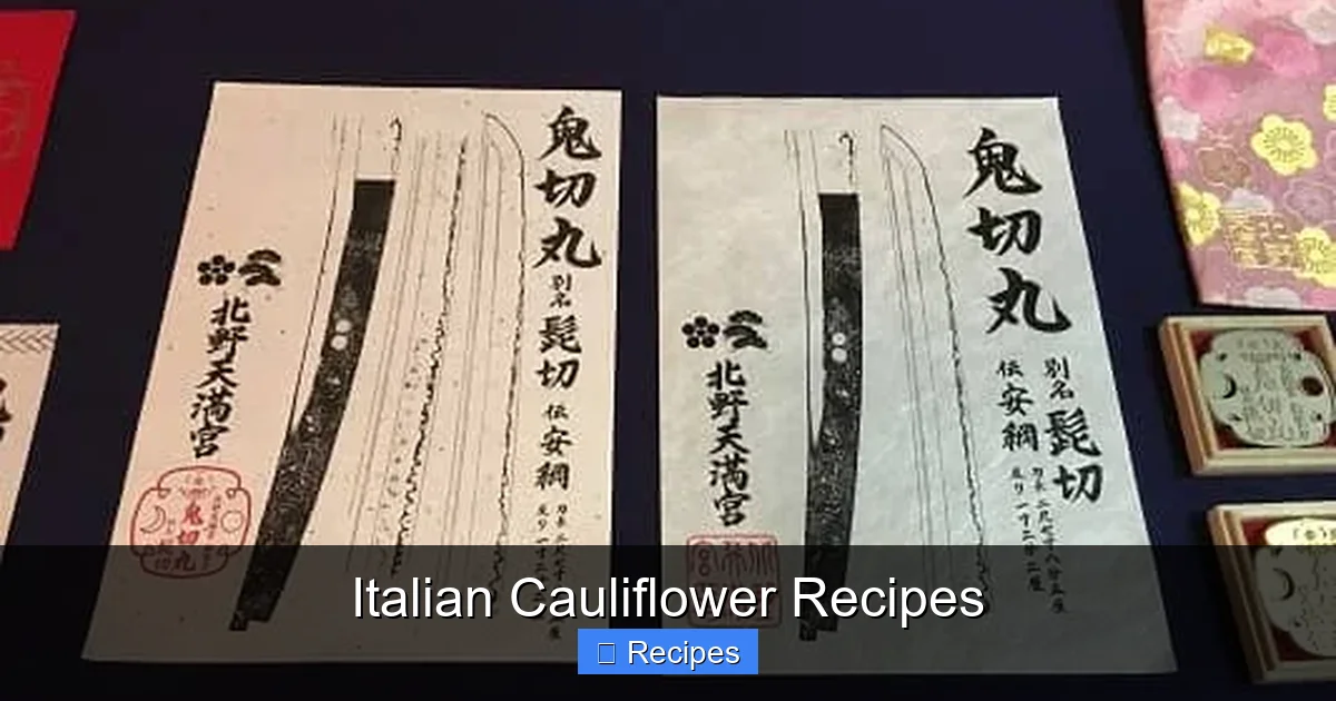 Italian Cauliflower Recipes