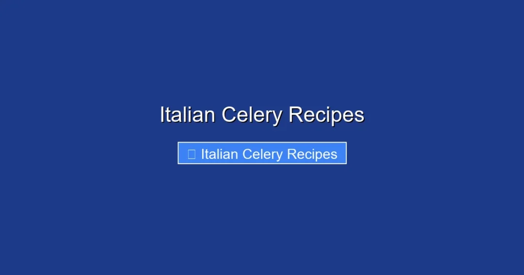 Italian Celery Recipes