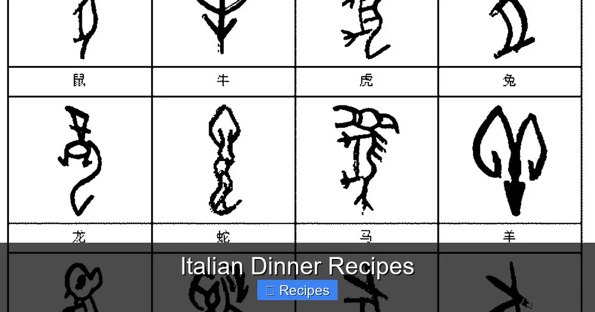 Italian Dinner Recipes