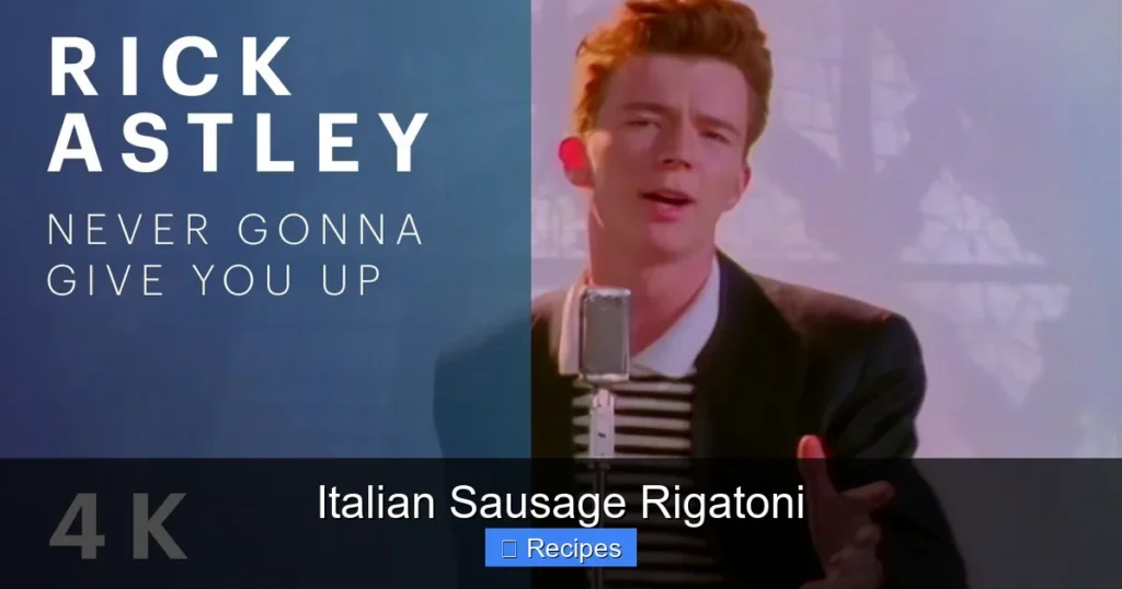 Italian Sausage Rigatoni