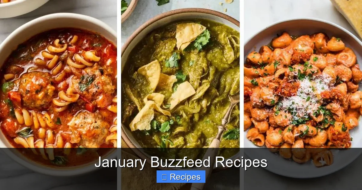 January Buzzfeed Recipes
