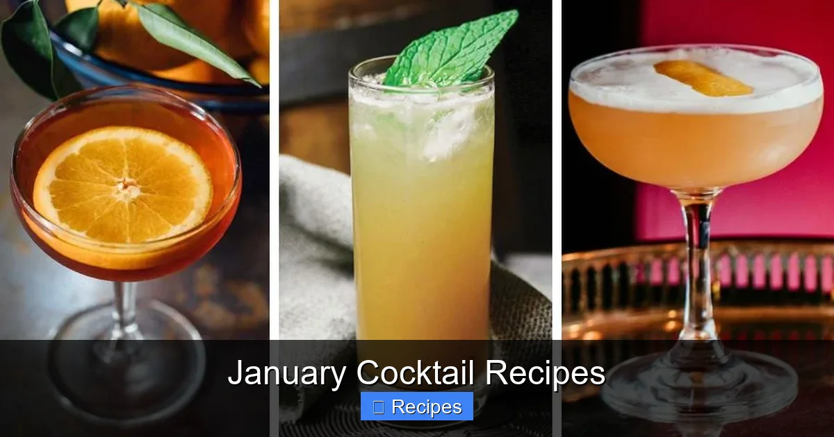 January Cocktail Recipes