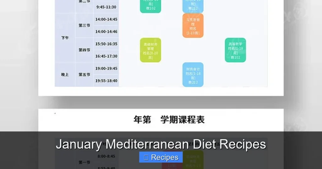 January Mediterranean Diet Recipes