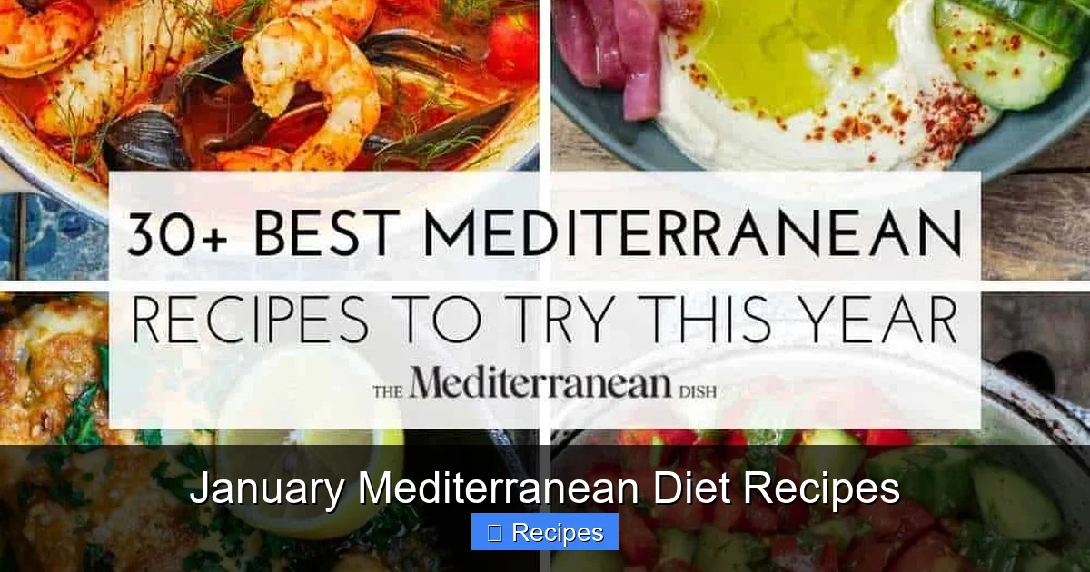 January Mediterranean Diet Recipes