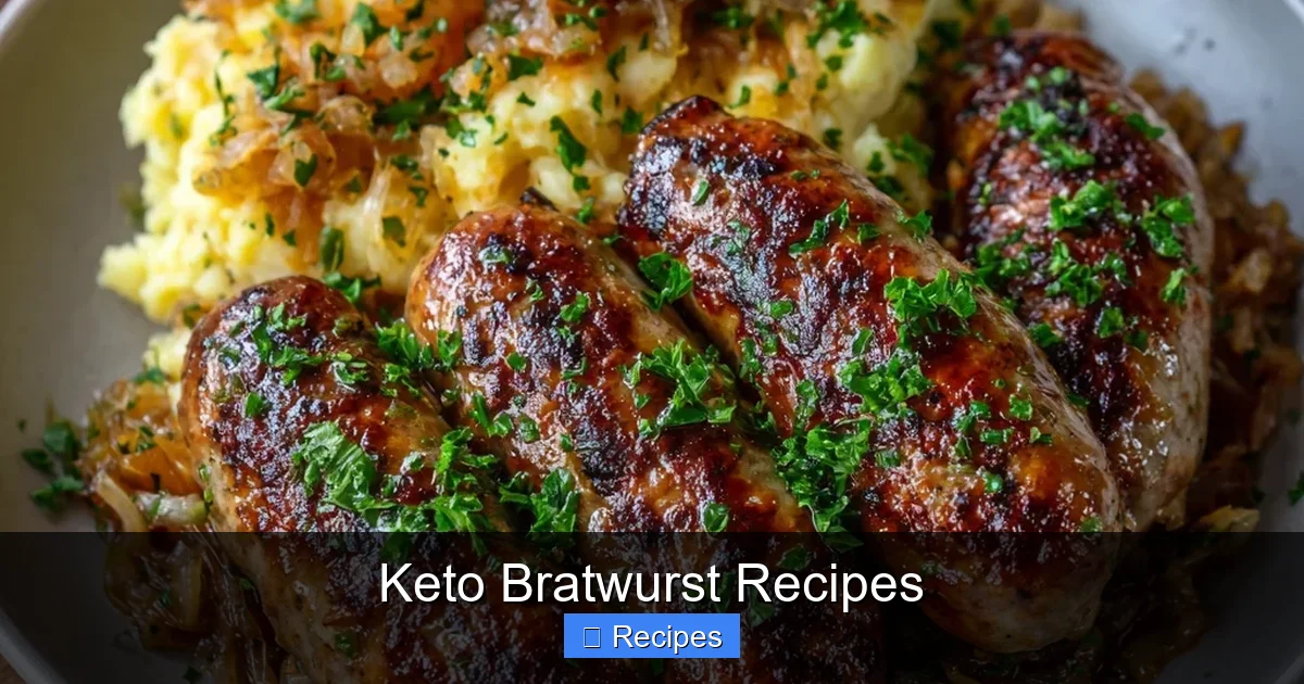 Keto Bratwurst Recipes