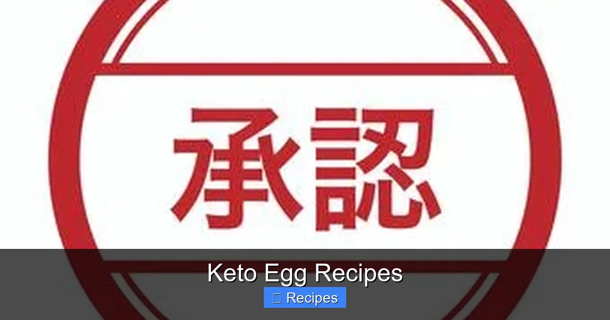 Keto Egg Recipes