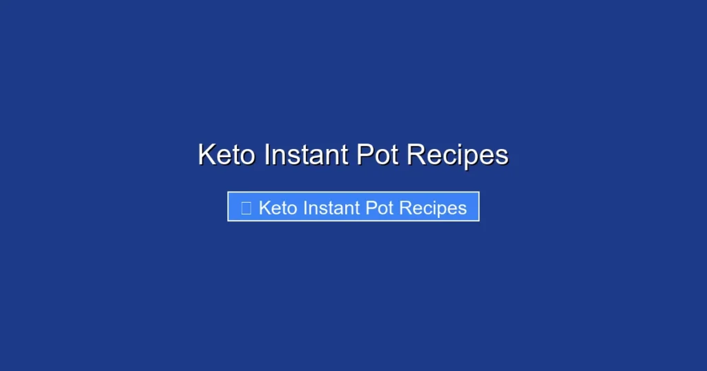 Keto Instant Pot Recipes