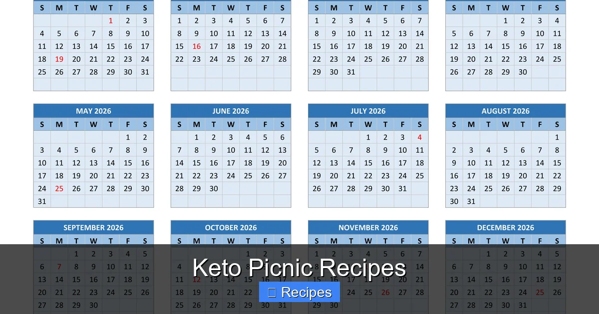 Keto Picnic Recipes