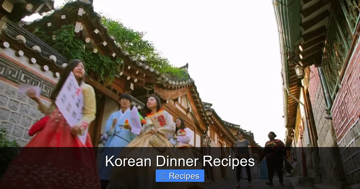 Korean Dinner Recipes