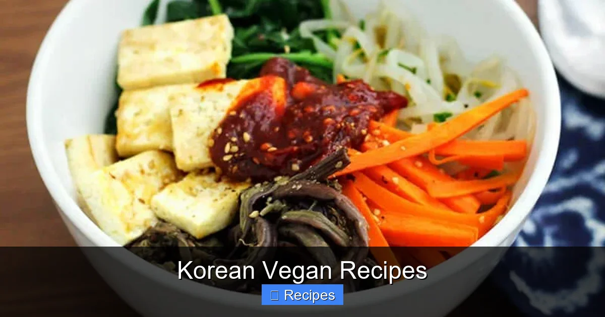 Korean Vegan Recipes