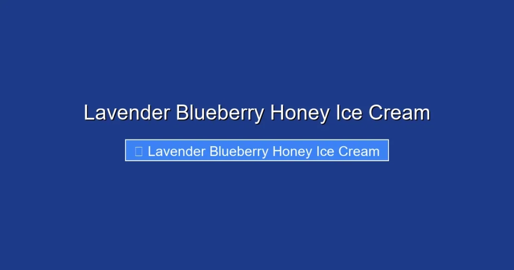 Lavender Blueberry Honey Ice Cream Lavender Blueberry Honey Ice Cream