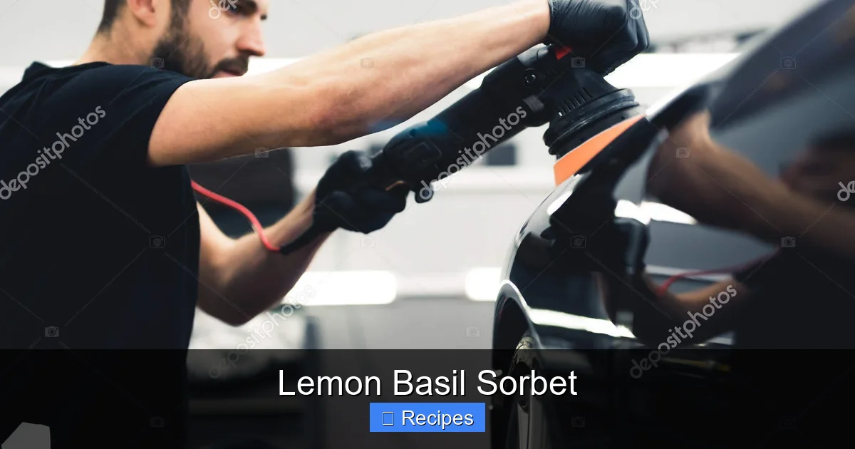 Lemon Basil Sorbet