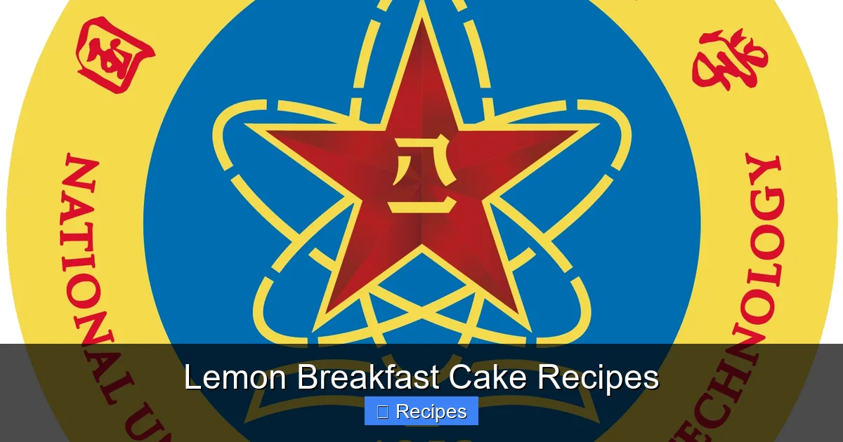 Lemon Breakfast Cake Recipes