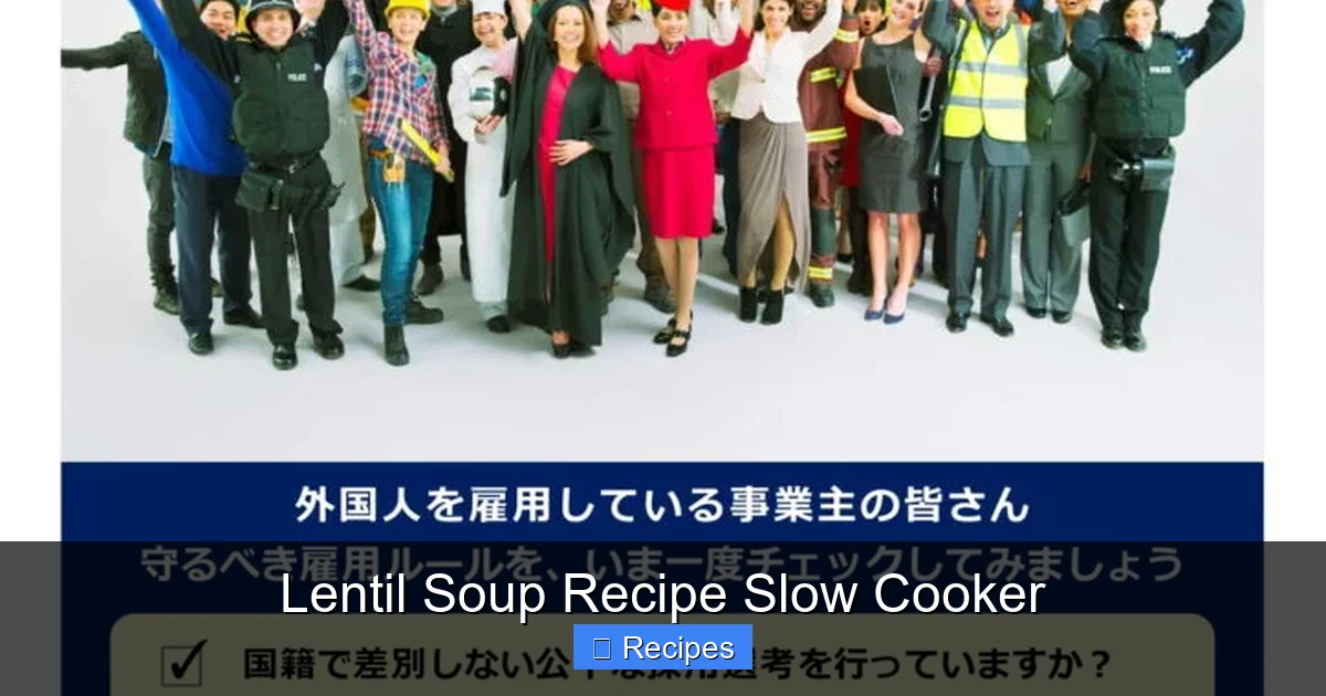 Lentil Soup Recipe Slow Cooker
