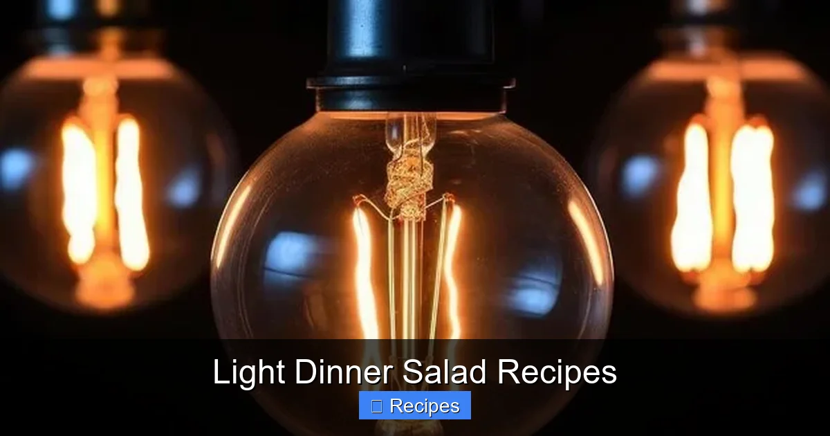 Light Dinner Salad Recipes
