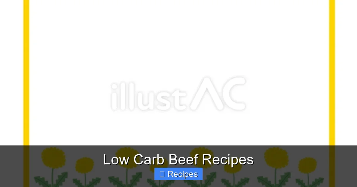 Low Carb Beef Recipes