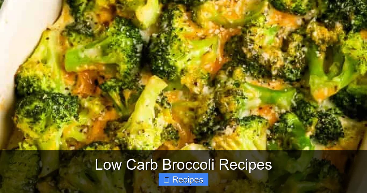 Low Carb Broccoli Recipes