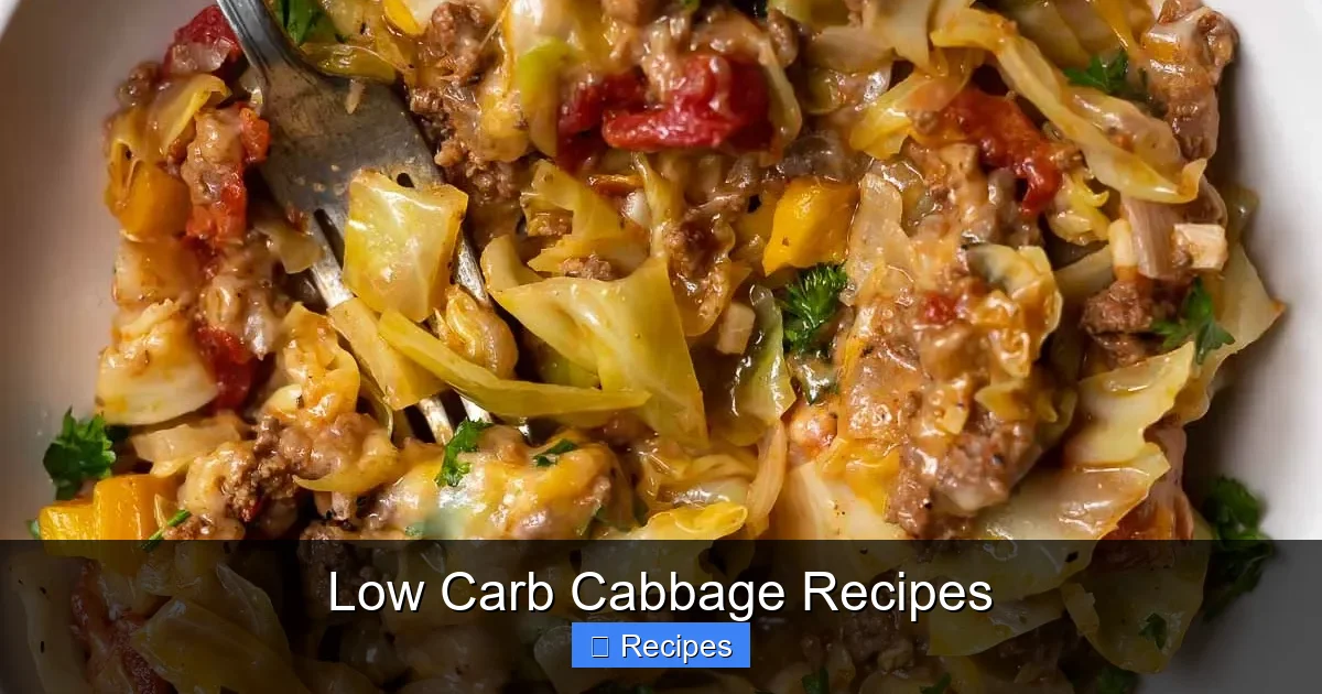 Low Carb Cabbage Recipes
