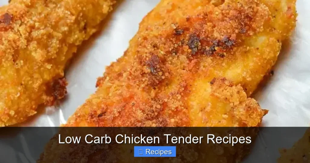 Low Carb Chicken Tender Recipes