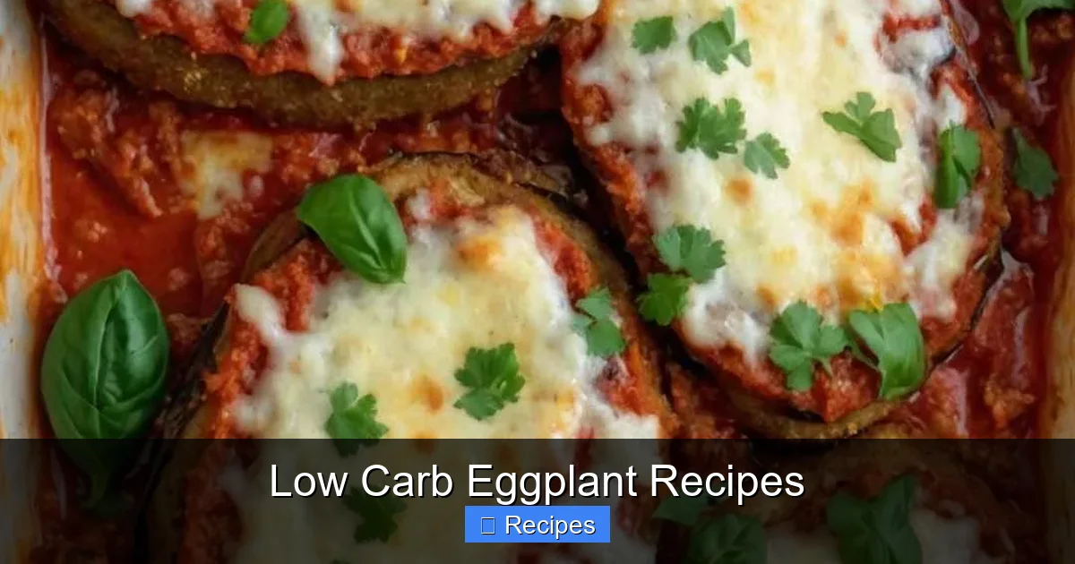 Low Carb Eggplant Recipes