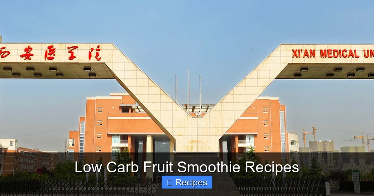 Low Carb Fruit Smoothie Recipes